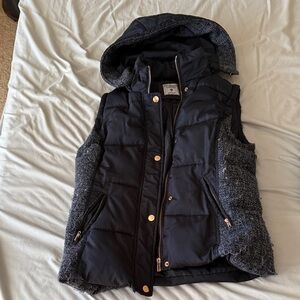Ci Sono Black and Gray Hooded Vest